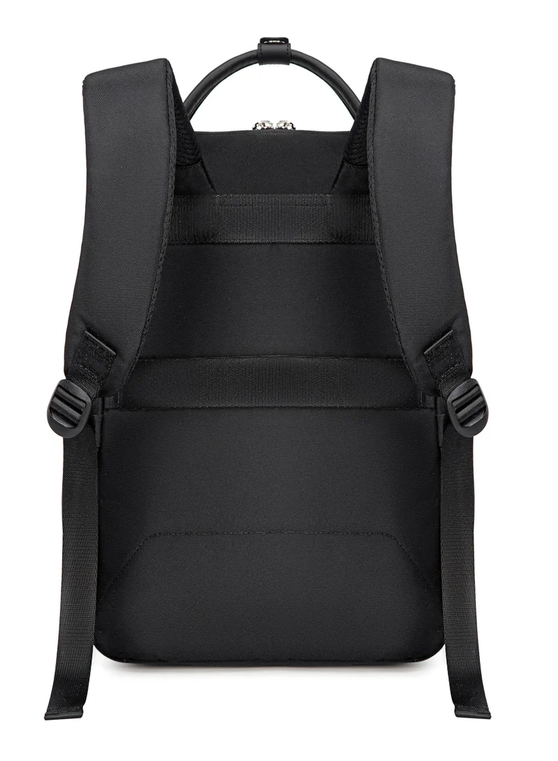 Chantria Casual Laptop Backpack for Women Water Resistant Multifunctional Polyester Daypack for Office/School/College/Travel, CB00618 - Black