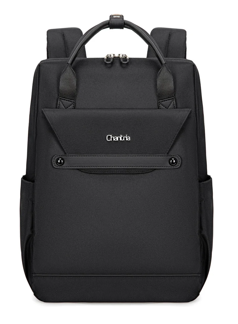 Chantria Black Casual Laptop Backpack for Women Water Resistant Multifunctional Polyester Daypack for Office/School/College/Travel, CB00618, Black for Women | Best Price UAE