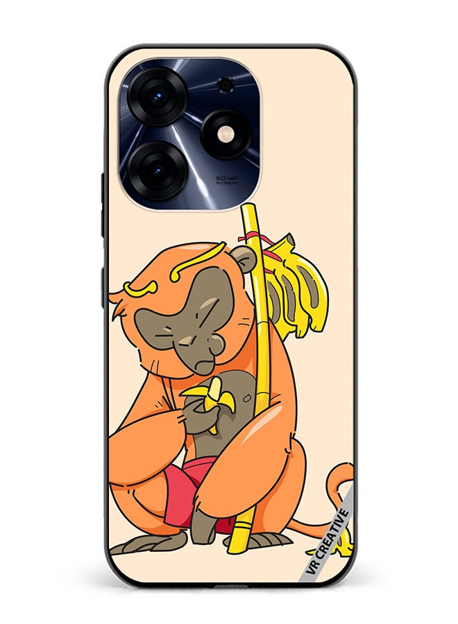 VR CREATIVE Protective Case Cover For Tecno Spark 10 Pro Sleepy Monkey Design Multicolour - Image 1