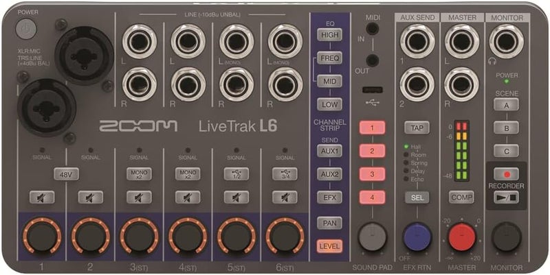 ZOOM Zoom LiveTrak L-6 Portable Digital Mixer - Image 1