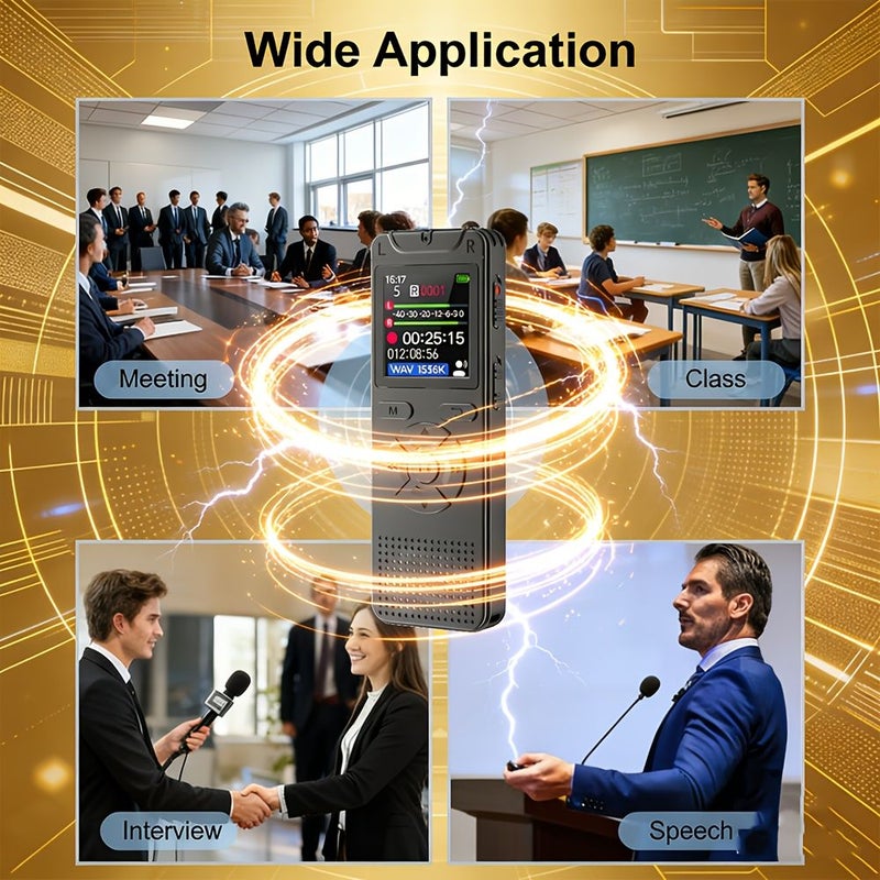 Upgraded Voice Activated Recording Pen with 8GB Storage and Color Screen - Image 5