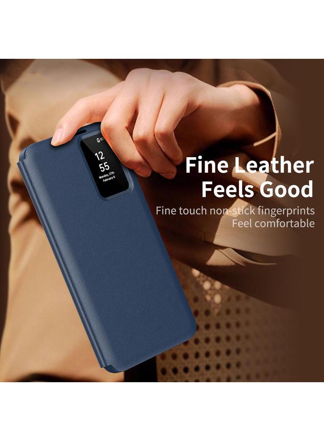 S-TOP Case For Samsung Galaxy S24+ 5G Smart View Window Leather Phone Case with Card Slot - Image 3