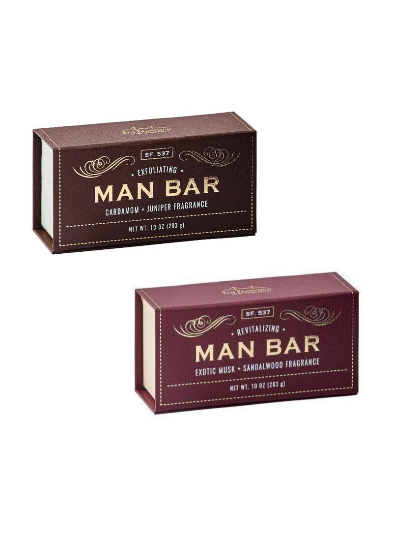 San Francisco Soap Company San Francisco Soap Company Man Bar 10 Ounce Bar Soap Bundle  1 each Sandalwood  CardamomJuniper 