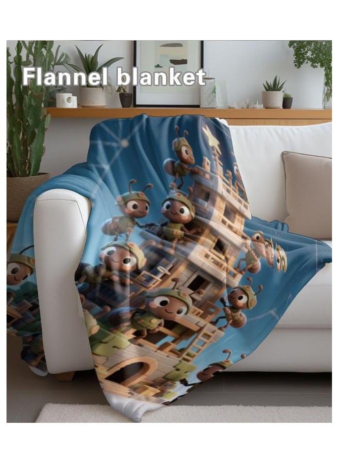 general Flannel thin blanket (warm and comfortable, suitable for sleep, gaming, dust removal and sandproof) 150cm*200cm - 619 - Image 1