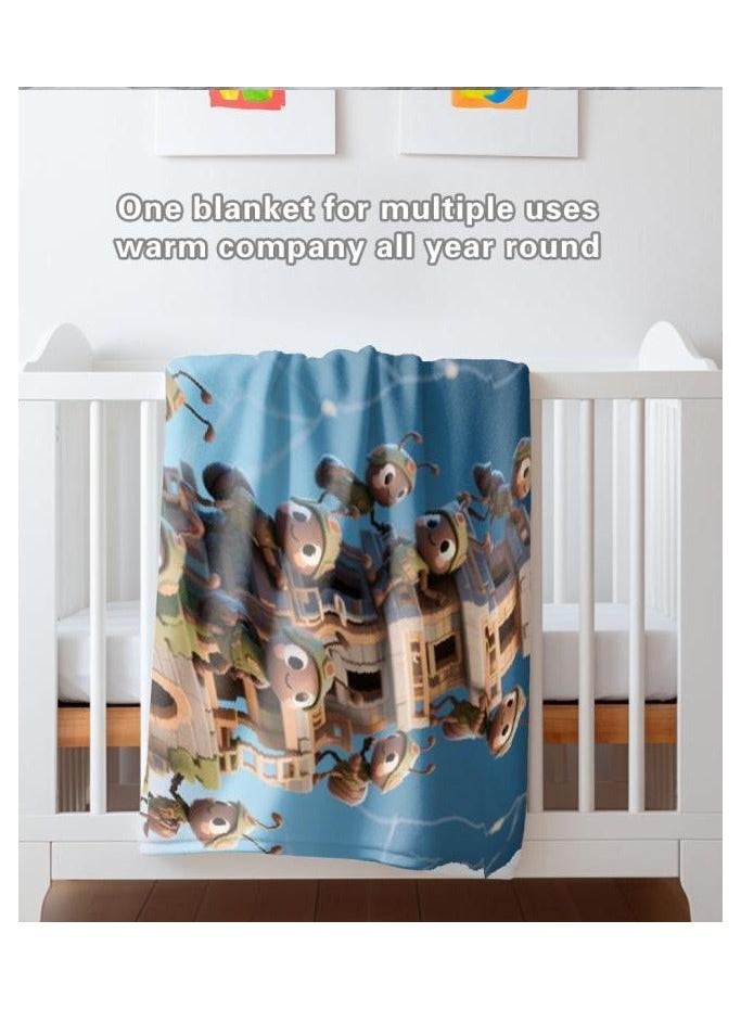 general Flannel thin blanket (warm and comfortable, suitable for sleep, gaming, dust removal and sandproof) 150cm*200cm - 619 - Image 4