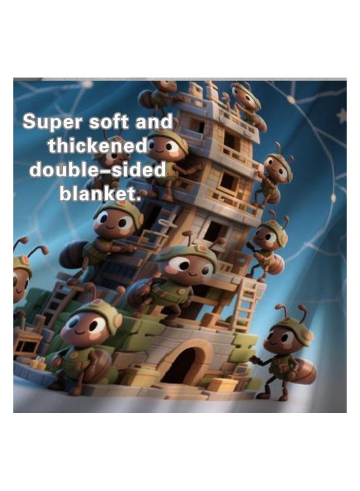 general Flannel thin blanket (warm and comfortable, suitable for sleep, gaming, dust removal and sandproof) 150cm*200cm - 619 - Image 5