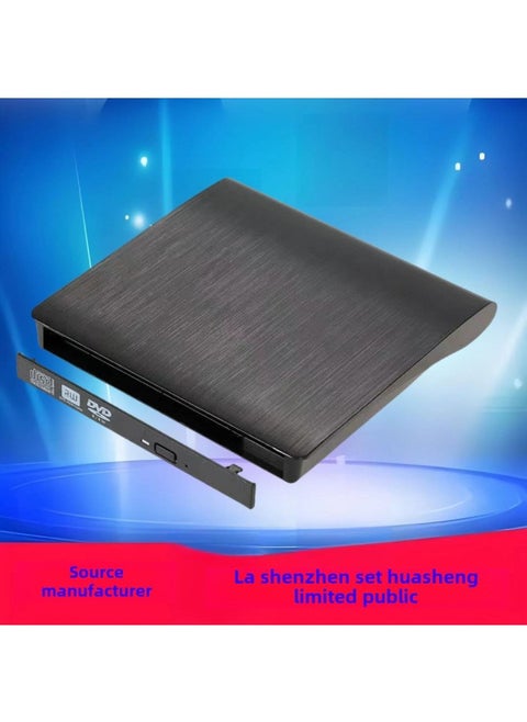 متوفر في المخزون مجموعة محرك أقراص ضوئية USB مصقولة لأجهزة الكمبيوتر المحمولة وأجهزة DVD المحمولة وصندوق حرق خارجي - اللون: أسود مجموعة محرك أقراص ضوئية 12.7 مم