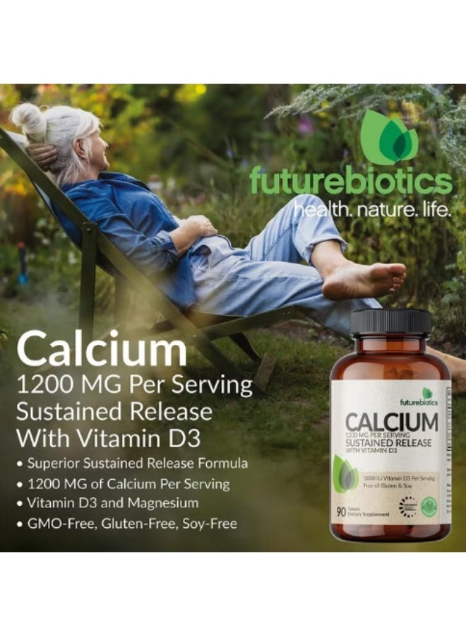 Futurebiotics, Calcium With Vitamin D3, Sustained Release, 90 Tablets - Image 4