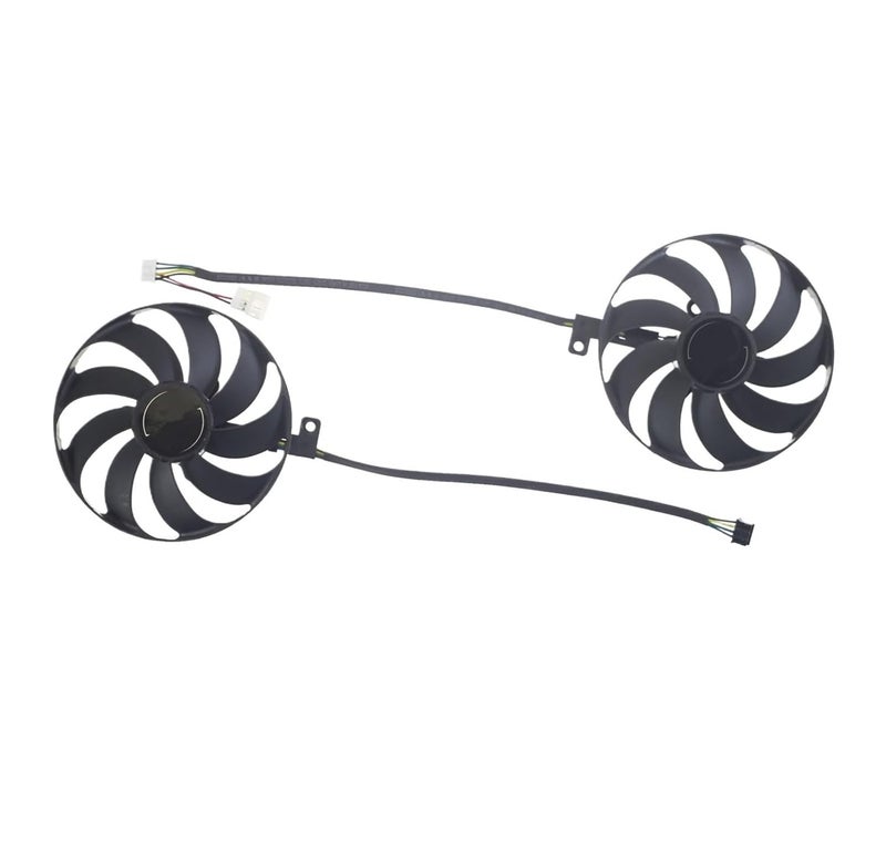 87mm RTX2060S RTX2070S RTX2080S Video Card Fan，Compatible for ASUS Dual RTX 2060 2070 2080 Super EVO GPU,Laptop Accessories(2PCS Set) - Image 1