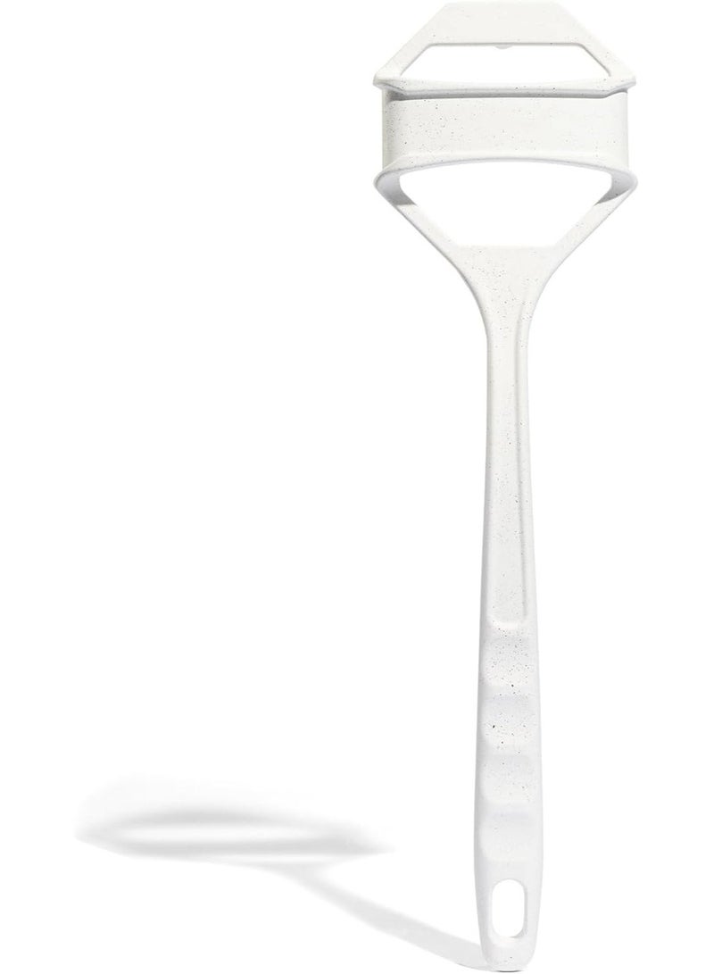 فرشاة سيليكون طويلة المقبض لتنظيف الجسم – فرشاة تقشير لطيفة للاستحمام والجلد الحساس، مع قبضة مضادة للانزلاق، وتصميم سريع الجفاف وصحي مع رأس قابل للفصل للتنظيف العميق - Image 2