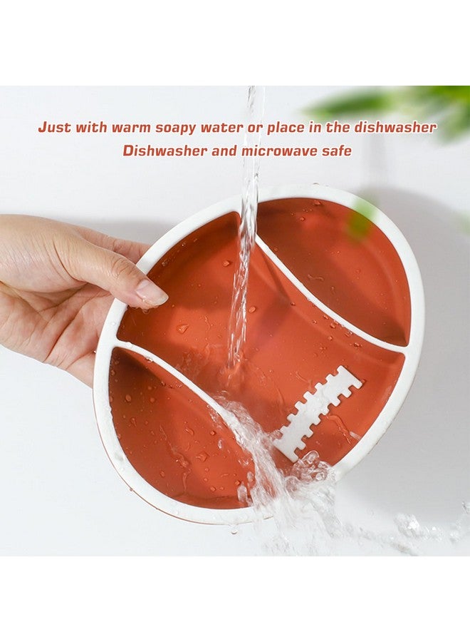 Linowos Toddler Plates Silicone, Baby Divided Suction Plate Dish for Toddler Kids Self Feeding, BPA Free Dishwasher and Microwave Safe - Image 4