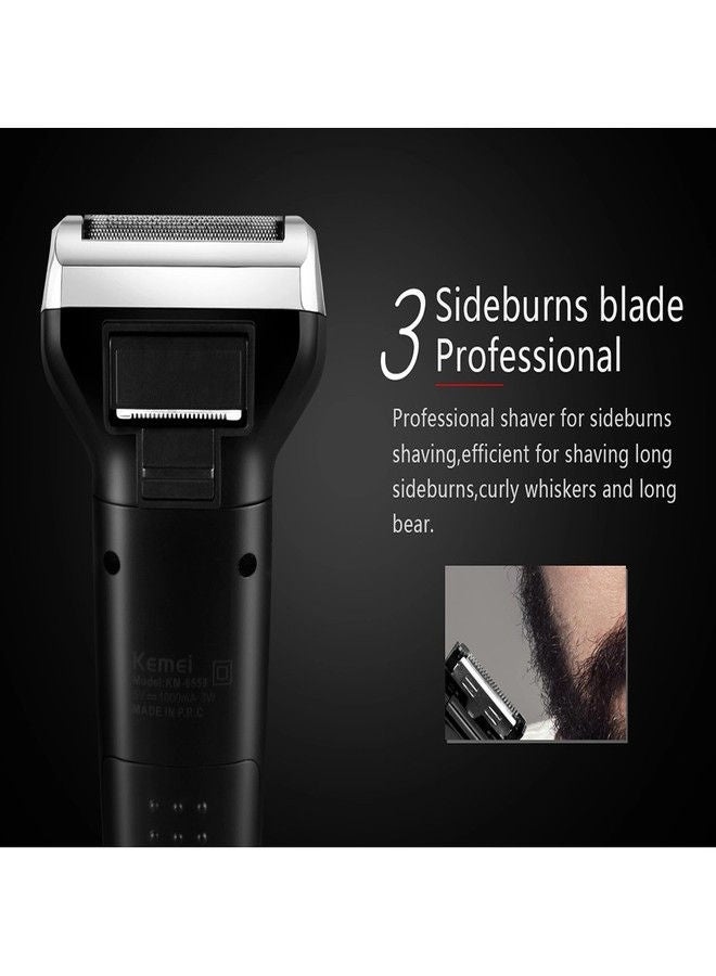 Kemei Km-6558 3 In 1 Electric Hair Clipper Black - Image 3