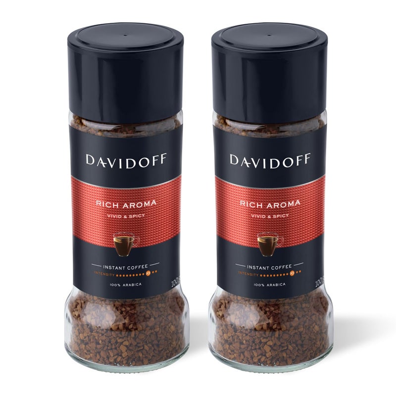 Davidoff Rich Aroma Instant Coffee - 10/12 Intensity, Granule, Jar - 0.1 Kg - Image 1