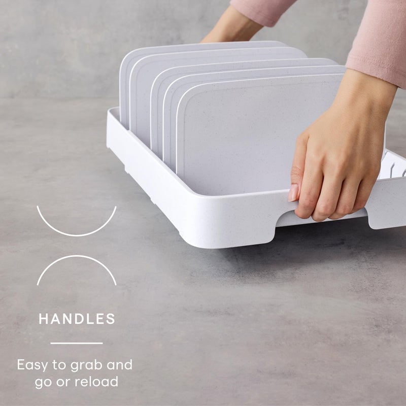 YouCopia StoraLid Expandable Food Container Lid Organizer with Tall Dividers, 40 Lid, Premium Edition - Image 4