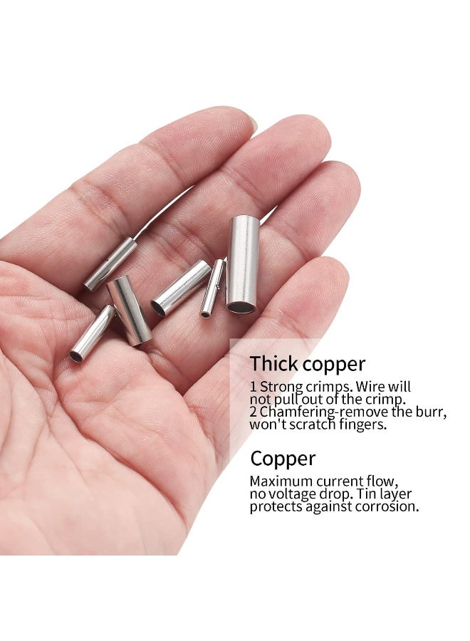 Royal Apex 10Pcs Copper Joint Cable Crimp Terminals Firm Ferrule Butt Connectors For Secure And Reliable Wire Connections Versatile Use For Solar Auto Home And Electrical Projects 2.5Mm - Image 4