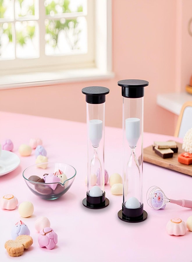 Jinshining 2Pcs New Mini Hourglass Sand Timer - 1 Minute (60 Seconds) Sandglass Clock | Compact Sand Timer for Games, Workouts & Time Management | Portable Timekeeping Tool - Image 2