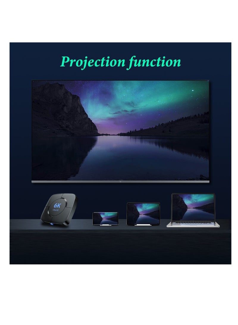 6K Ultra HD Android TV Box Android Wifi Bluetooth Smart TV Box Set Top Box - Image 3