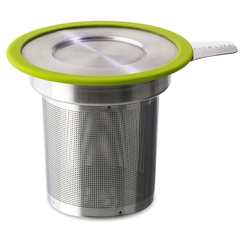 فنجان شاي FORLIFE BrewinMug مع مصفاة شاي دقيقة للغاية وغطاء ليموني