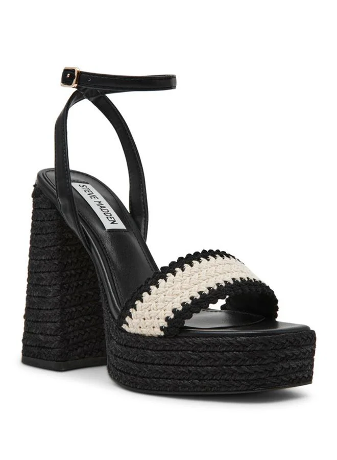 ستيف مادن Florencia Black Women's Heel Sandals