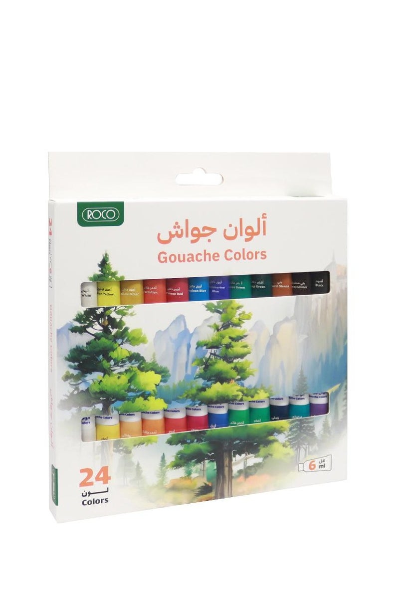 ROCO Paint Set Gouache Color Assorted Color24 Colors - Image 2