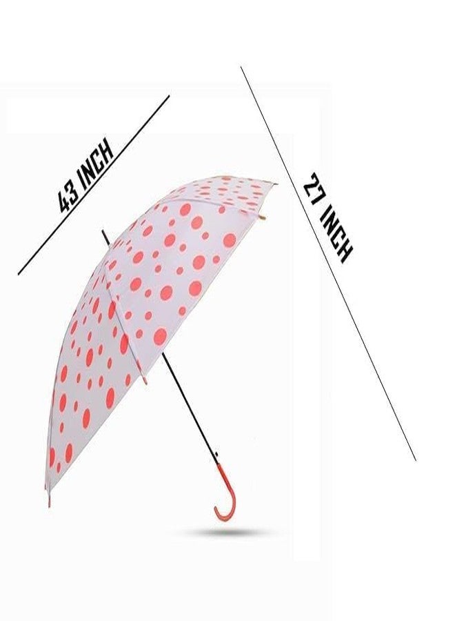 SHETAPRIDE Multicolor Polka Dot Dome Umbrella for Women Men | Windproof Long Handle Rain Stylish Durable for Adults Teens Pack of 1 - Image 4