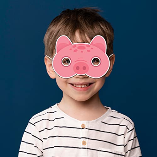 Festiko® Pig Theme Eye Masks (12 Pcs), Pig Theme Party Supplies, Return Gifts for Kids, Pig Theme Party Items,Eye Masks for Kids, Pig Eye Masks - Image 5