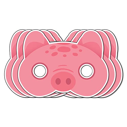 Festiko® Pig Theme Eye Masks (12 Pcs), Pig Theme Party Supplies, Return Gifts for Kids, Pig Theme Party Items,Eye Masks for Kids, Pig Eye Masks - Image 1