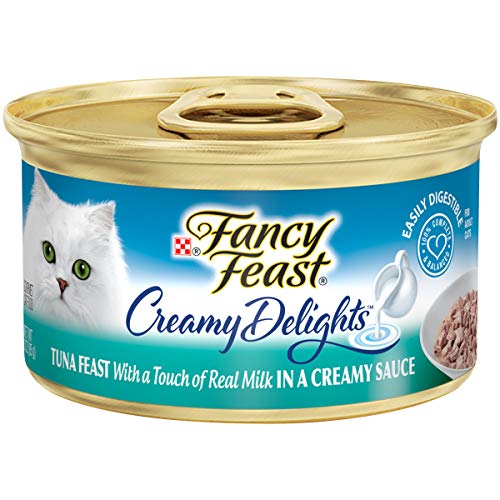 Fancy Feast Purina Fancy Feast Wet Cat Food, Creamy Delights Tuna Feast in a Creamy Sauce - (Pack of 24) 3 oz. Cans - Image 1