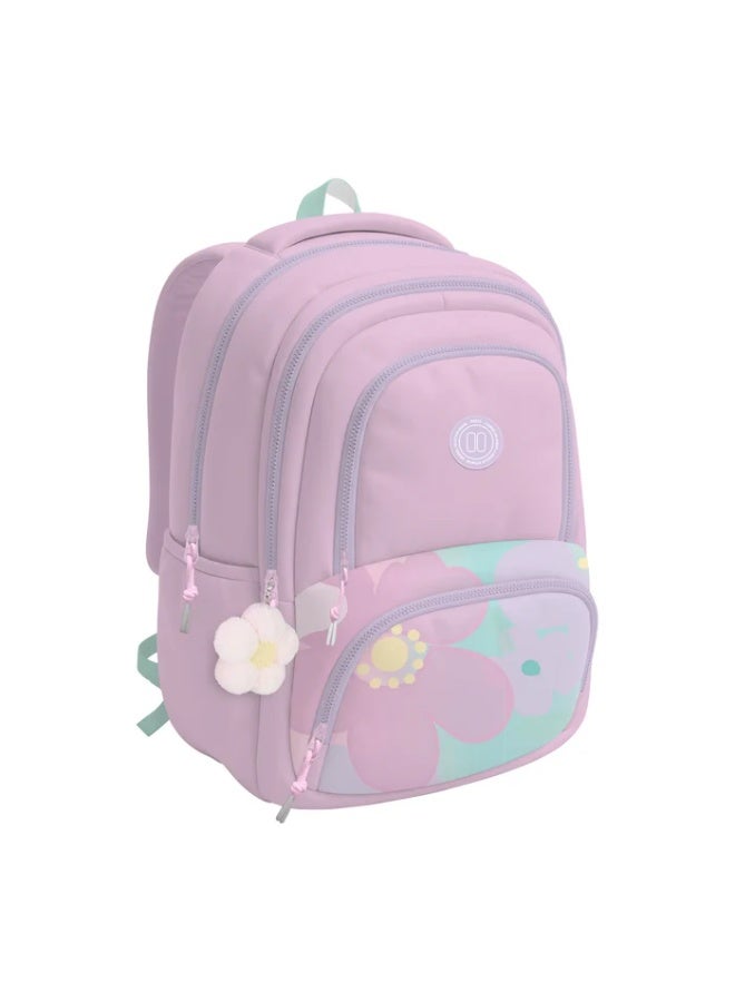 Pause Floral Backpack 18 - Light Purple