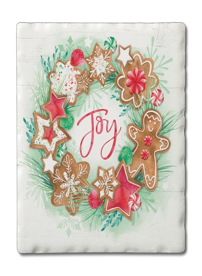 Counterart Thirstystone Gingerbread Joy Single Tumbled Tile Coaster Manufactired in The USA Single Coasters to Create Your Own Collection - Image 1
