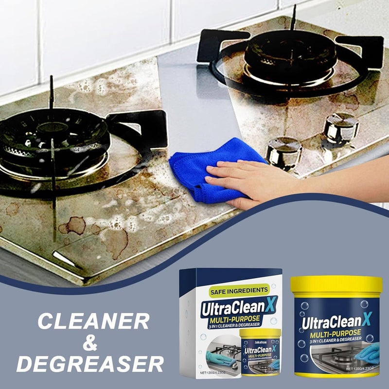 Powder Cleaner – Toilet Cleaning Powder and Powered Cooker Degreaser for Bathroom, Kitchen, Household Use on Glass, Sink, Oven, Bathtub, Wall, Floor, Bowl, Daily Deep Cleaning - Image 2