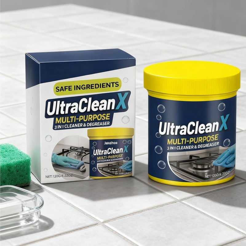 Powder Cleaner – Toilet Cleaning Powder and Powered Cooker Degreaser for Bathroom, Kitchen, Household Use on Glass, Sink, Oven, Bathtub, Wall, Floor, Bowl, Daily Deep Cleaning - Image 3