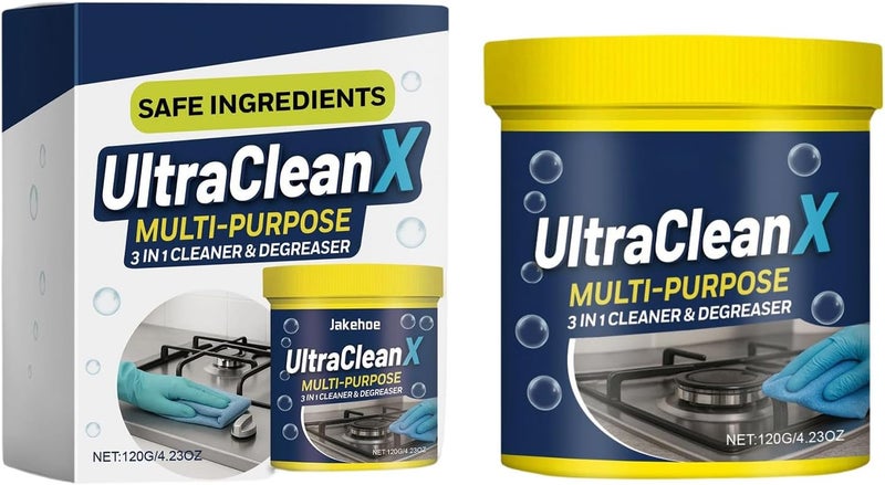 Powder Cleaner – Toilet Cleaning Powder and Powered Cooker Degreaser for Bathroom, Kitchen, Household Use on Glass, Sink, Oven, Bathtub, Wall, Floor, Bowl, Daily Deep Cleaning - Image 1