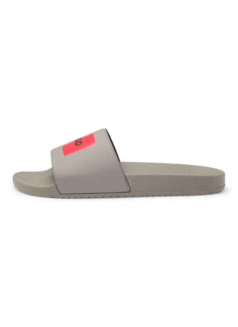 HUGO Slides with logo strap