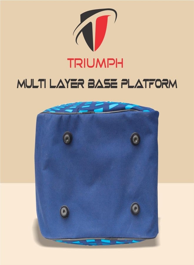 Triumph Nylon Skating Bag for Four Wheel Skates - Roller Skates Sports & Travel Bag for Men/Women/Kids (Size: 12"X11"X9") (Navy Blue) - Image 4