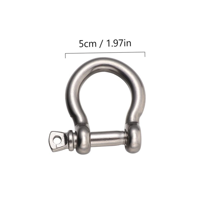 Heavy Duty 304 Stainless Steel D Ring Shackles 8pcs For Lifting Rigging Trucks Trailers - Image 3