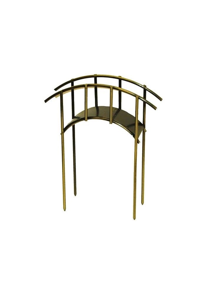 G & F Products MiniGardenn 10030 Rustic Fairy Garden Mini Bridge - 4" L x 1.25" W x 2.5" H - Image 1