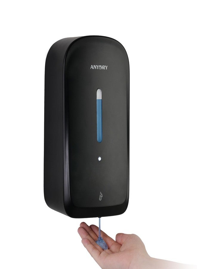 anydry Commercial Automatic Soap Dispenser Large 34oz/1000ml Capacity Wall-Mounted Touchless Liquid Dispenser for High-Traffic Restrooms, Offices, Hospitals Model AD1220S Black - Image 1
