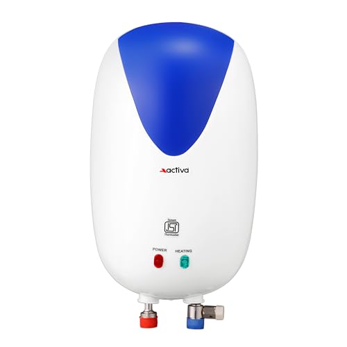 ACTIVA Instant Water Geyser, 3000 Watt, 3 Ltr Tank, ABS Body, ISI Marked Cooper Element, Auto Cutt off, Anti Rust Coating to save Corrosion by Water, 5 years Warranty (White) - Image 1
