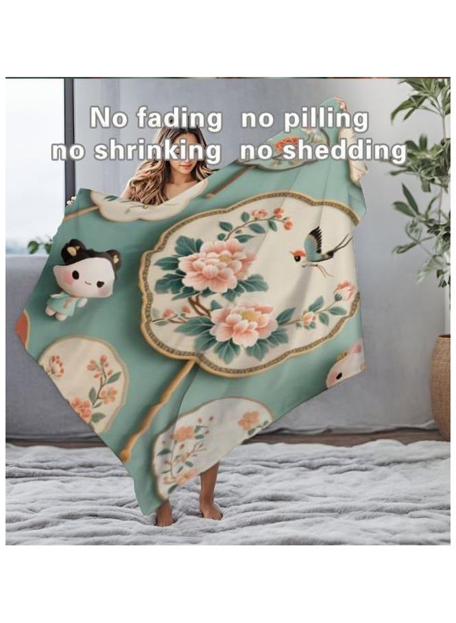 general Flannel thin blanket (warm and comfortable, suitable for sleep, gaming, dust removal and sandproof) 150cm*200cm - 639 - Image 5