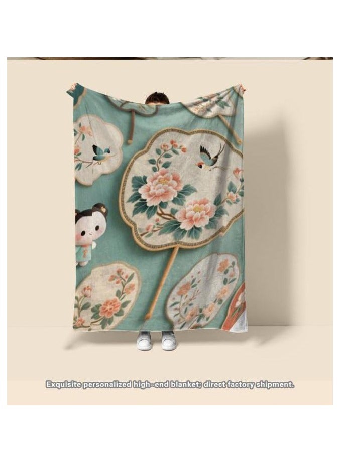 general Flannel thin blanket (warm and comfortable, suitable for sleep, gaming, dust removal and sandproof) 150cm*200cm - 639 - Image 3