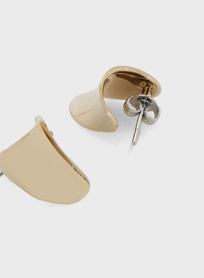 CALVIN KLEIN Earrings In Stainless Steel with Gold Plating