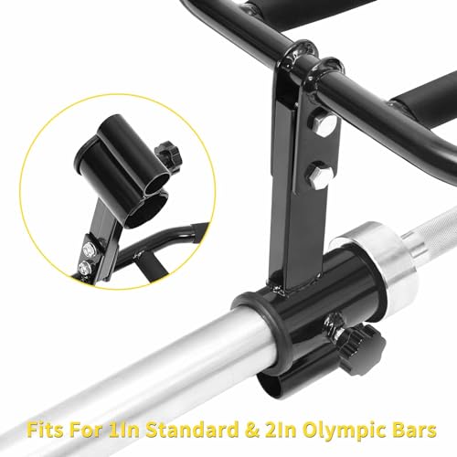 plzzree T Bar Row Landmine Attachment: T Bar Row Handle for 2In Olympic Barbell & 1In Standard Bar - Multi-Grip Tbar for Strength Workout Training - Image 2