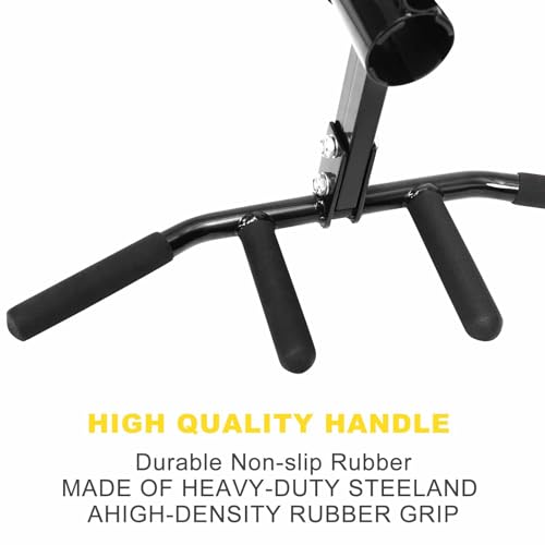 plzzree T Bar Row Landmine Attachment: T Bar Row Handle for 2In Olympic Barbell & 1In Standard Bar - Multi-Grip Tbar for Strength Workout Training - Image 3