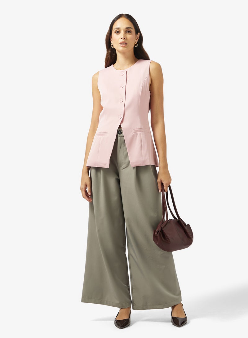 ايلا سترة طويلة بدون أكمام - Image 4