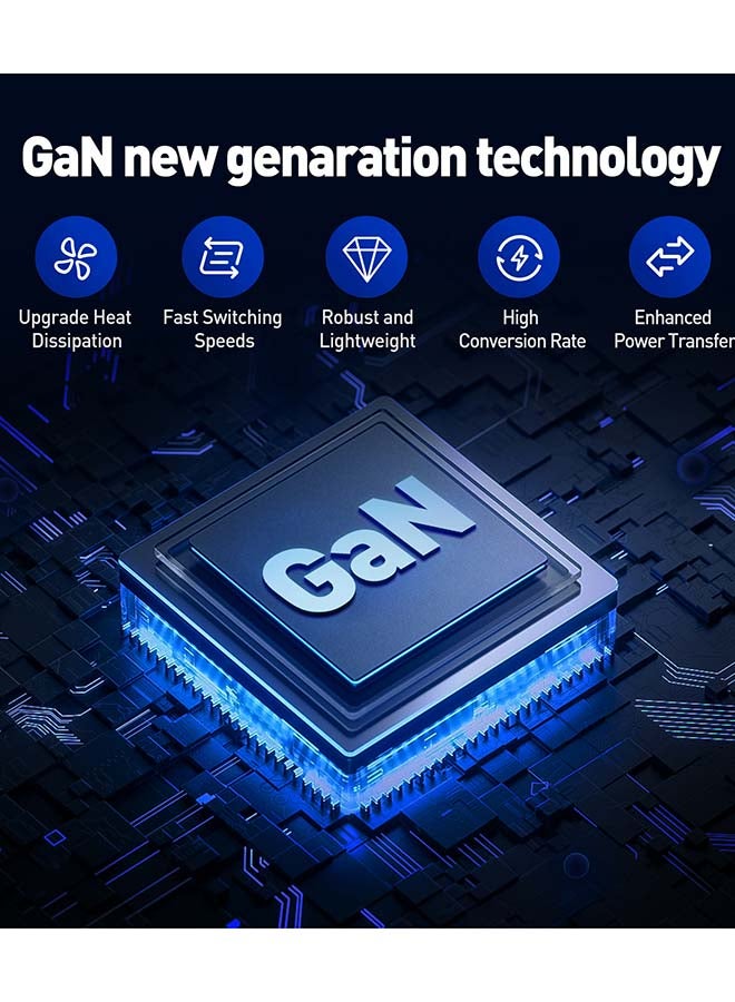 JODA شاحن السفر JODA TOUR GaN 20W بمدخلين USB-A ومدخل USB-C أسود مع تكيف متعدد الدول 10A فيوز قابل للاستبدال - Image 5