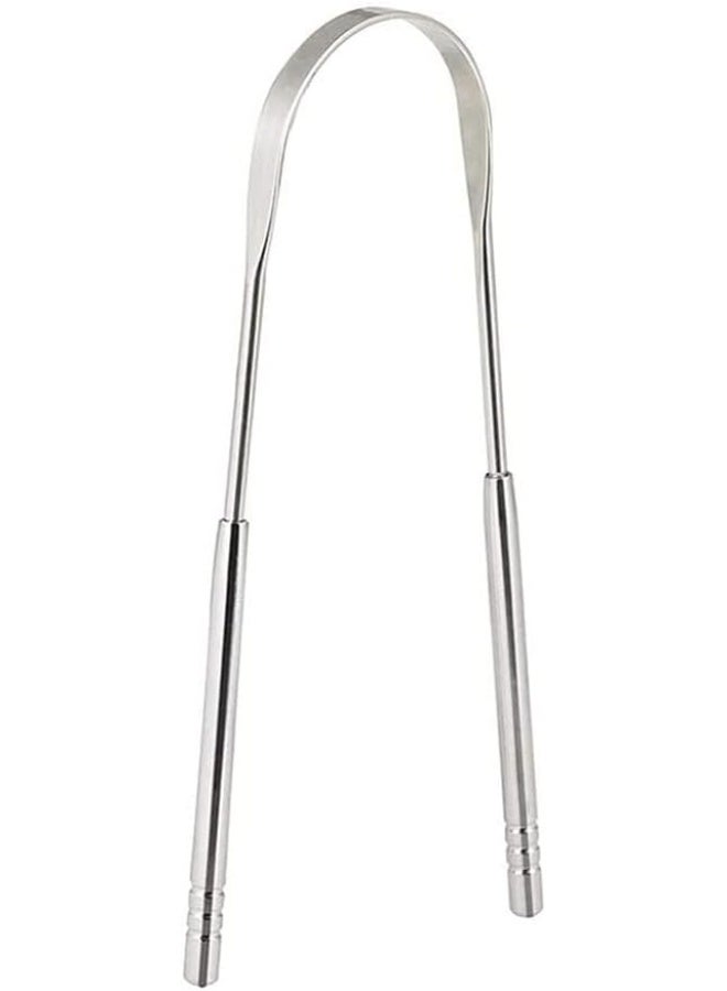 Stainless Steel Tongue Scraper – Bad Breath Treatment for Adults & Kids – Tongue Scrapers - Image 1