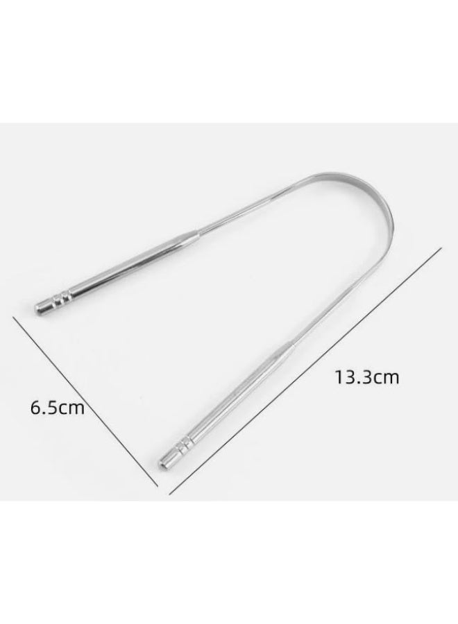 Stainless Steel Tongue Scraper – Bad Breath Treatment for Adults & Kids – Tongue Scrapers - Image 3