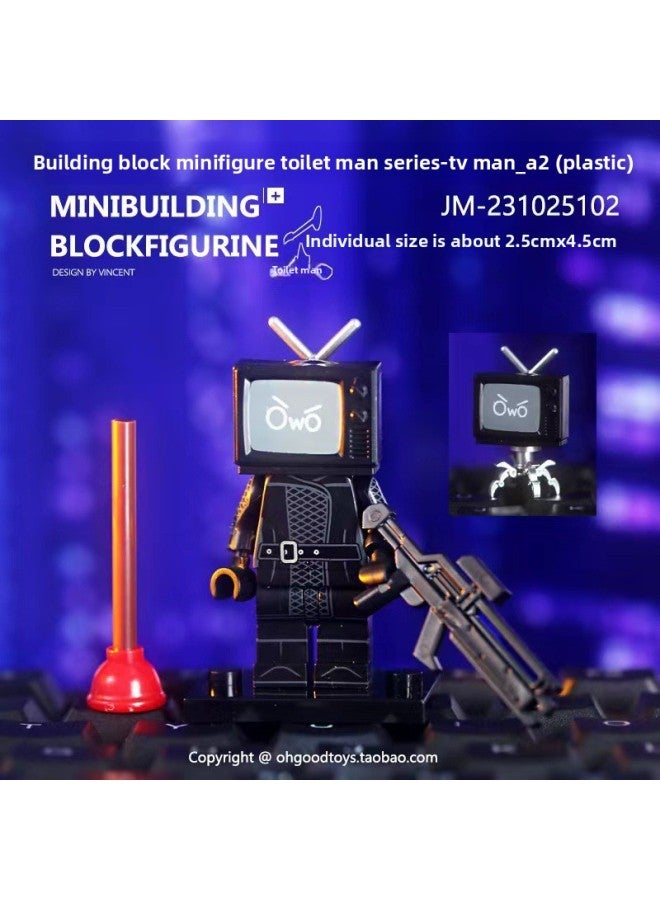 Huge Titan TV Man 3.0 Lightning Toilet Man Flying Monitor Man Boy Audio Man Assembled Toys-Color:K2134 Tv Man  - Image 1