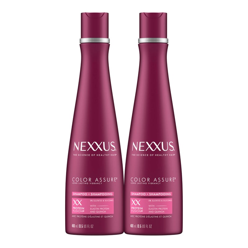 Nexxus Color Assure Shampoo ProteinFusion Twin Pack For Colored Hair Enhanced Color Vibrancy Sulfate-free & Silicone-free 13.5 oz - Image 1